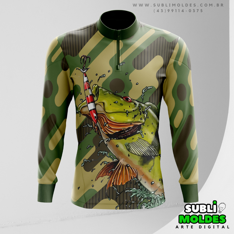 Arte Camisa Pesca Esportiva + Bônus Mockup editável