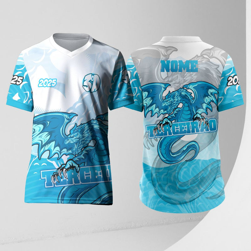 Arte Vetor Camisa Terceirão Dragão