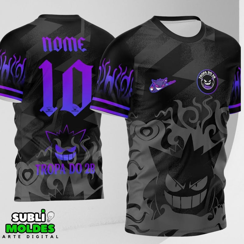 Arte Vetor Camisa Interclasse Gengar