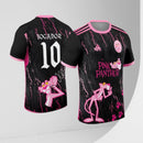 Arte Vetor Camisa Interclasse Pantera Cor de rosa