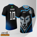 Arte Vetor Camisa Interclasse Lobo