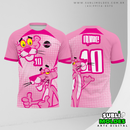 Arte Vetor Camisa Interclasse Pantera cor de rosa