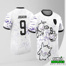 Arte Vetor Camisa Interclasse Pokemon Fantasma Gengar