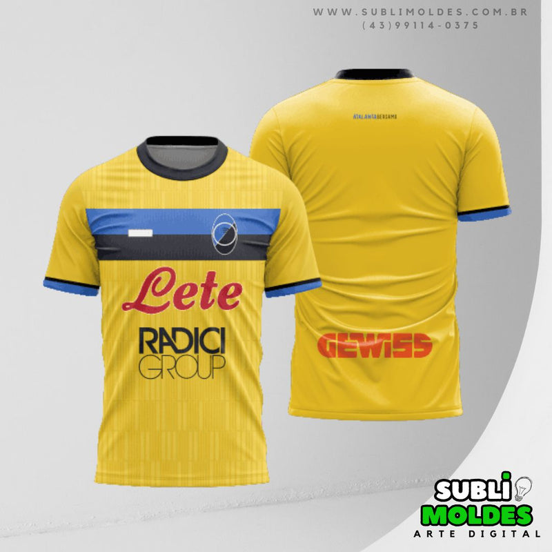 Arte Vetor Camisa Futebol Champions League Atalanta