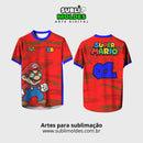 Arte Vetor Camisa Interclasse Game Super Mario