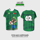 Arte Vetor Camisa Interclasse Game Luigi