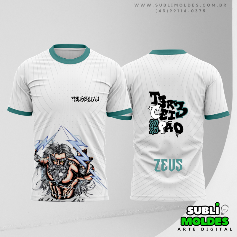 Arte Vetor Camisa Interclasse Terceirão Zeus