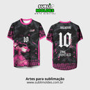 Arte Vetor Camisa Interclasse Pantera cor de Rosa