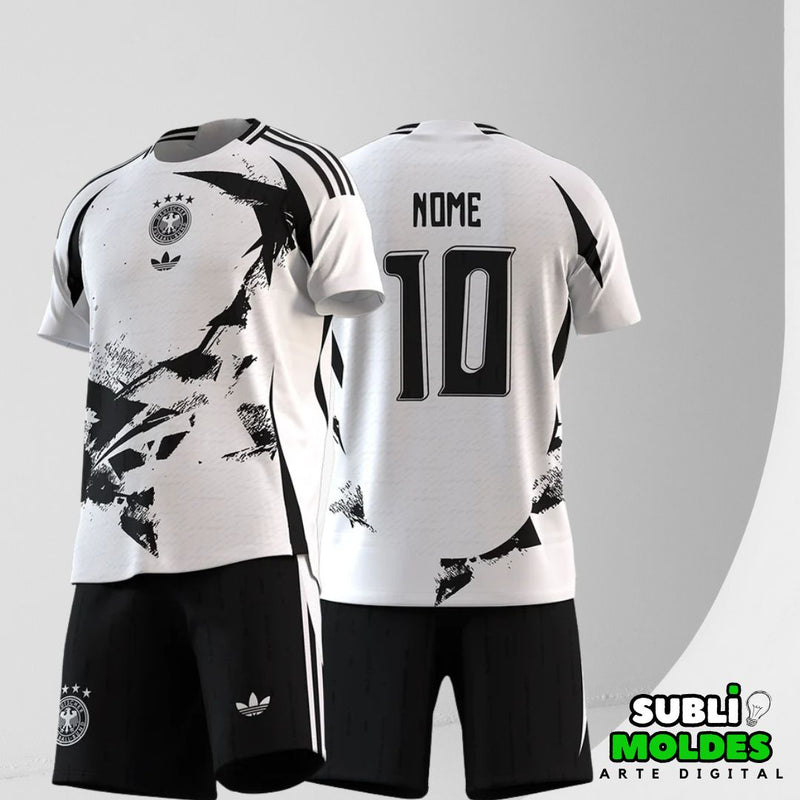 Arte Vetor Camisa e Shorts Futebol Alemanha