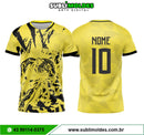 Arte Vetor Camisa Interclasse Pantera Amarelo