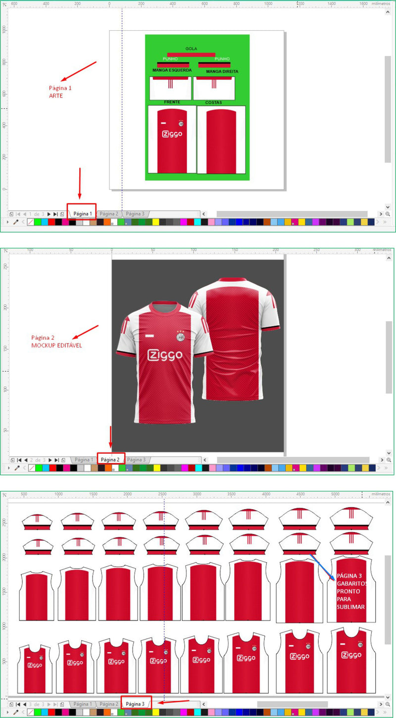 Arte Vetor Camisa Futebol Champions League Ajax
