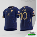 Arte Vetor Camisa Futebol França