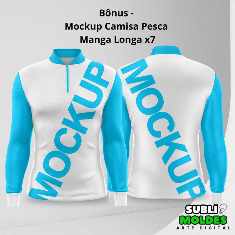 Arte Camisa Pesca Esportiva + Bônus Mockup editável