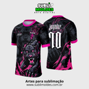 Arte Vetor Camisa Interclasse Pantera Negra
